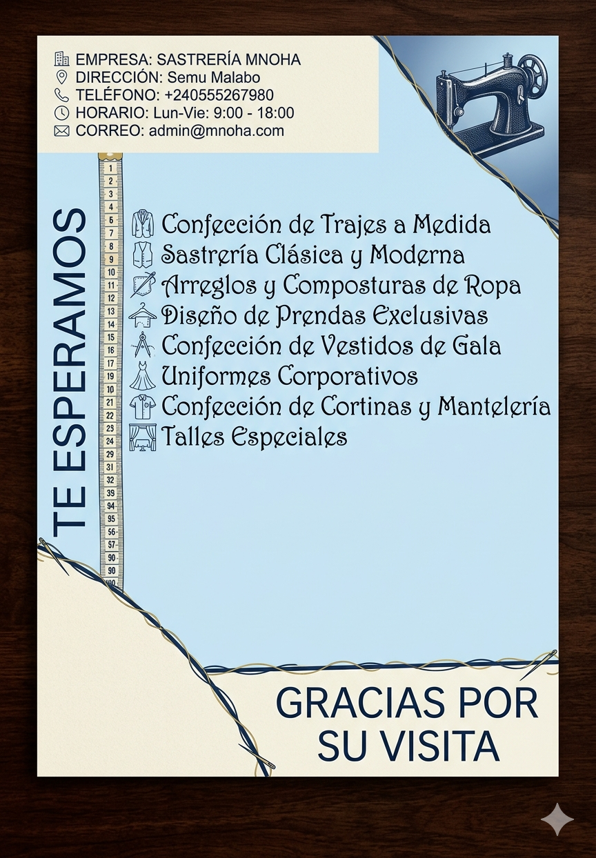 Sastrería Banner